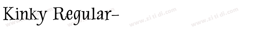 Kinky Regular字体转换